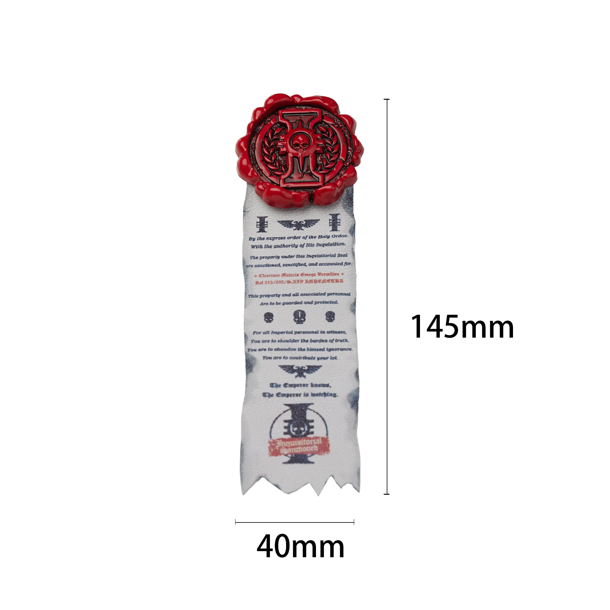 Warhammer 40000 Imperial Inquistion Grey Knights Purity Seals Brooch Starforged
